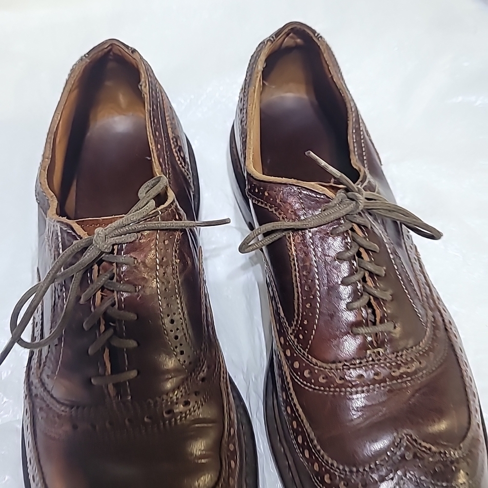 Johnston & Murphy Dark Brown Leather Oxfords